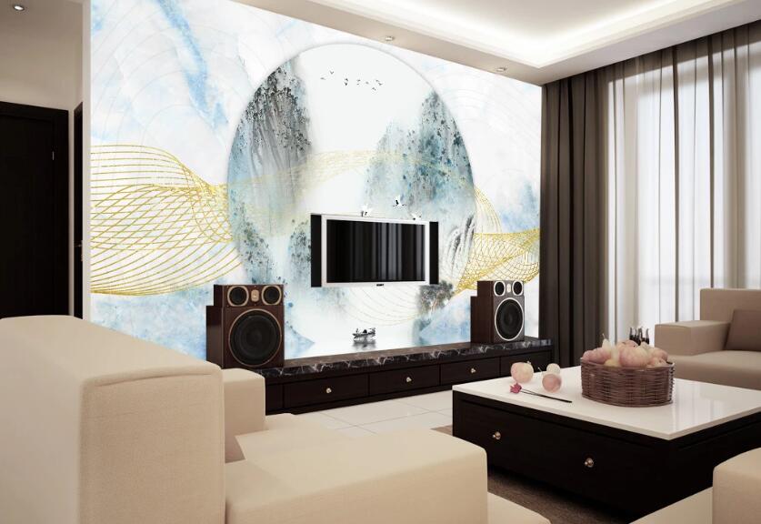 3D Round Classic Blooming 2132 Wall Murals