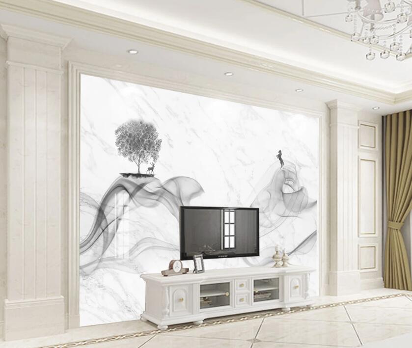3D Light Ink Smudged Ribbon 2080 Wall Murals