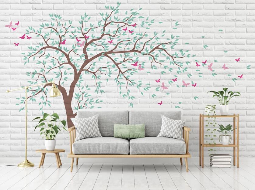 3D Beautiful Deer Under The Tree 2079 Wall Murals