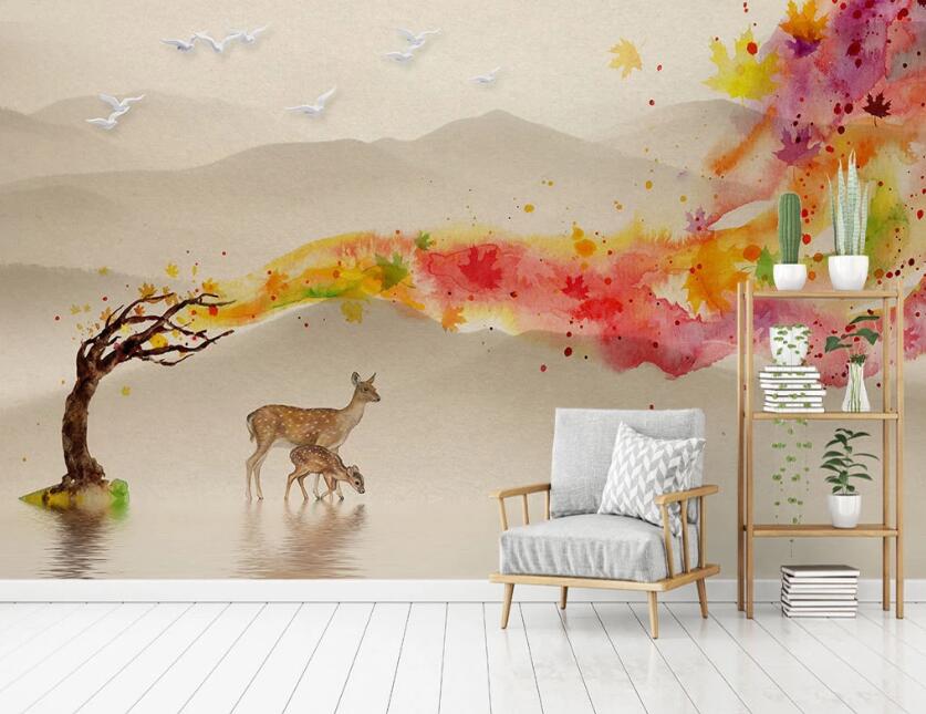 3D Fantasy Colored Smoke 2059 Wall Murals