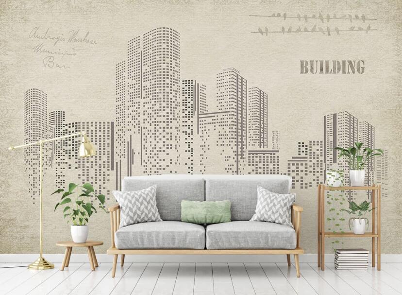 3D Digital High-rise 2020 Wall Murals