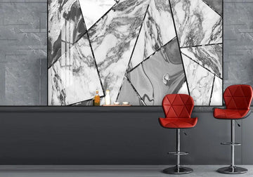 3D Broken Three-color Pattern 1282 Wall Murals
