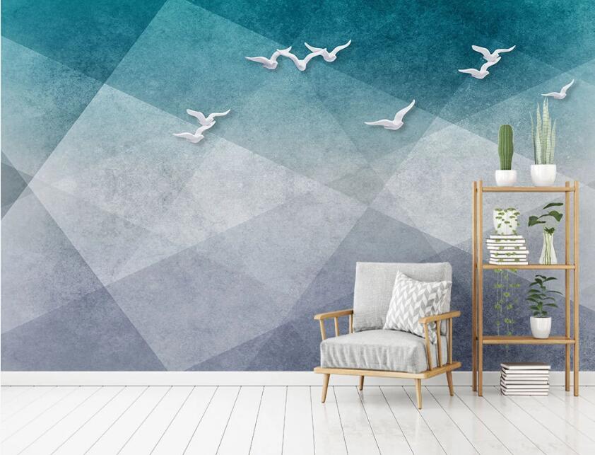 3D Delivery Of Blue Purple Graphics 2005 Wall Murals