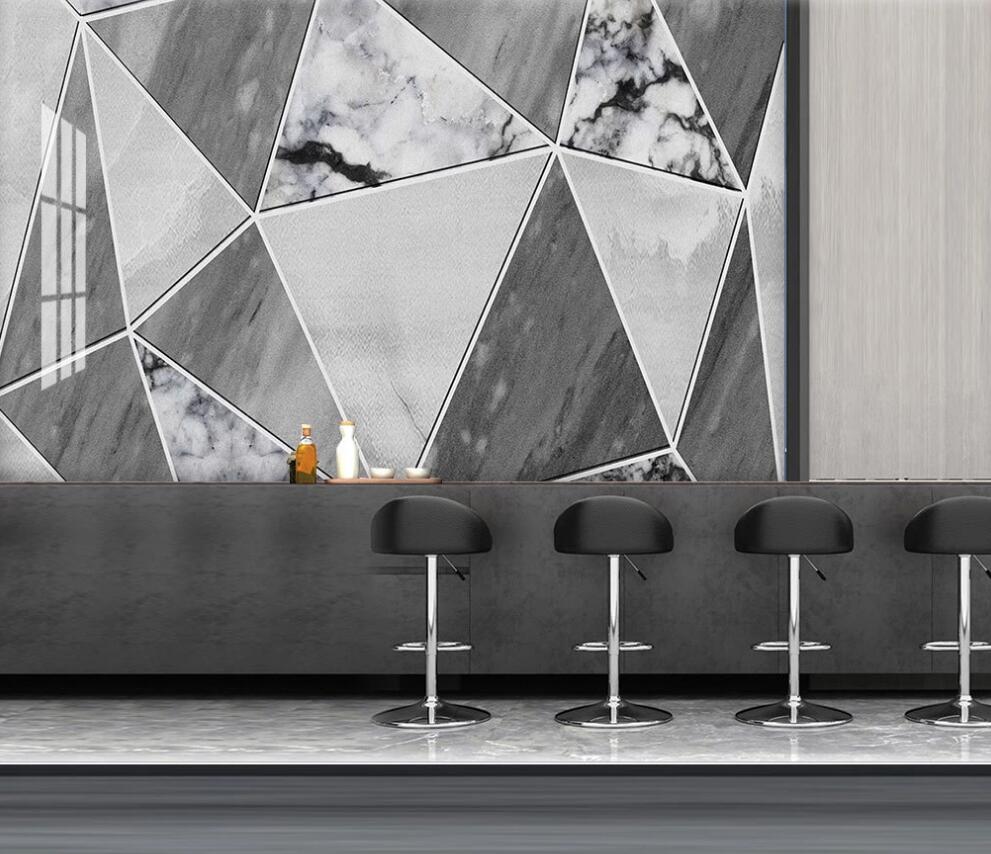 3D Three Styles Of Triangles 1268 Wall Murals