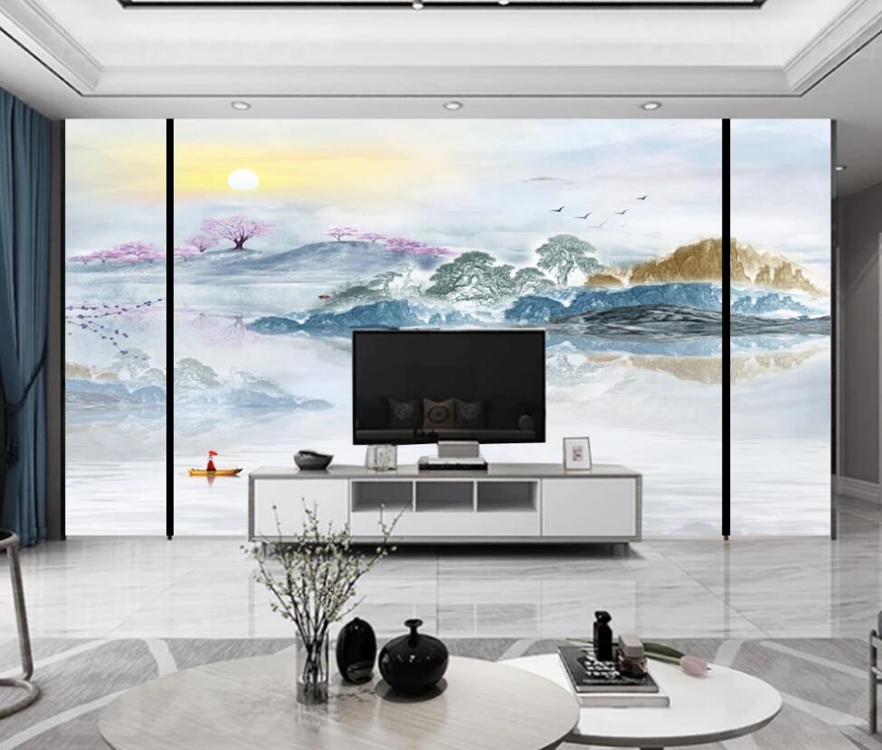 3D Color Painting Of Landscape 1262 Wall Murals