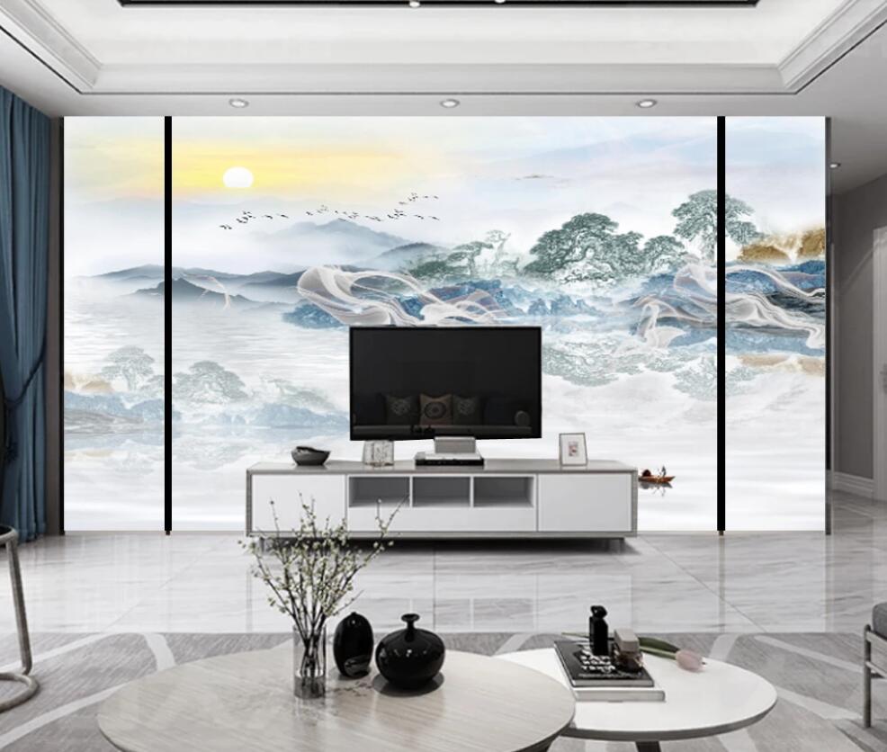 3D Landscape Under The Sun 1260 Wall Murals