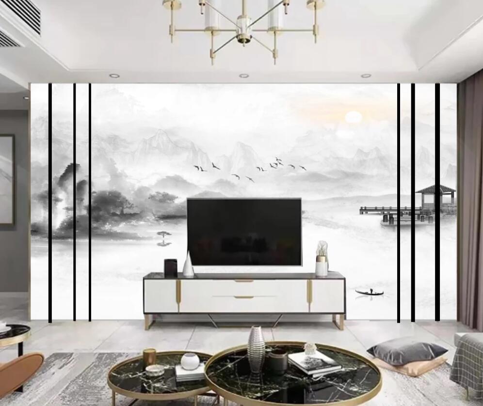 3D Light And Elegant Landscape 1258 Wall Murals