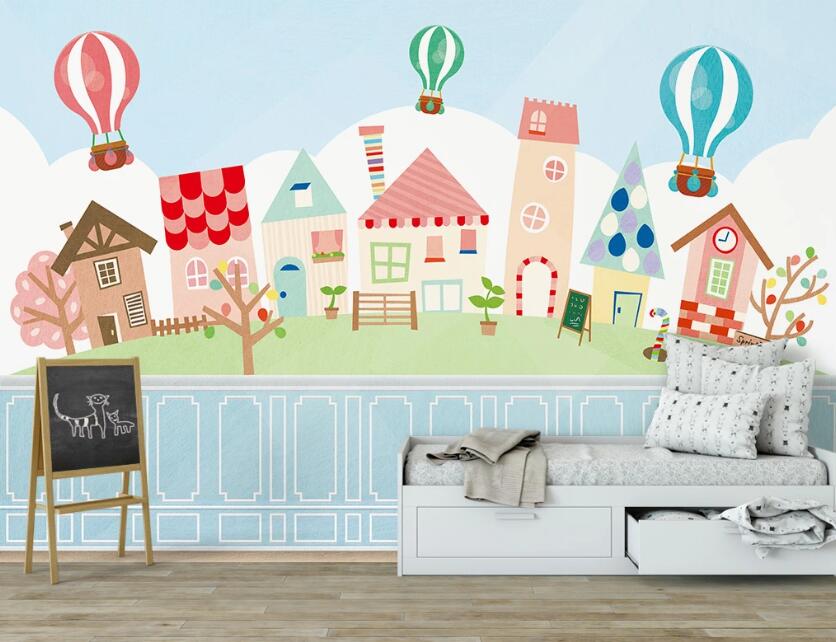 3D Colorful And Sweet Houses 2592 Wall Murals