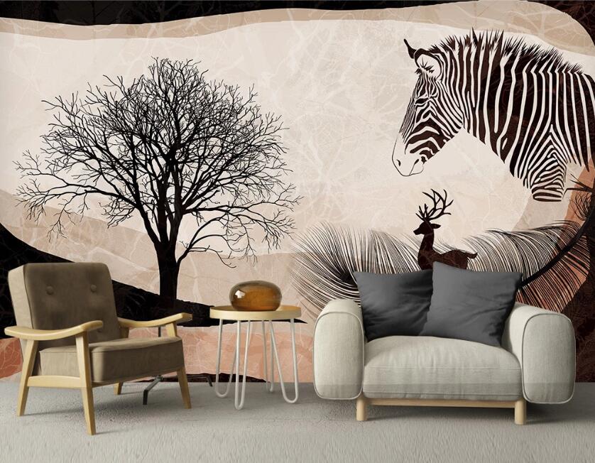 3D Everything About Black Loneliness 2580 Wall Murals