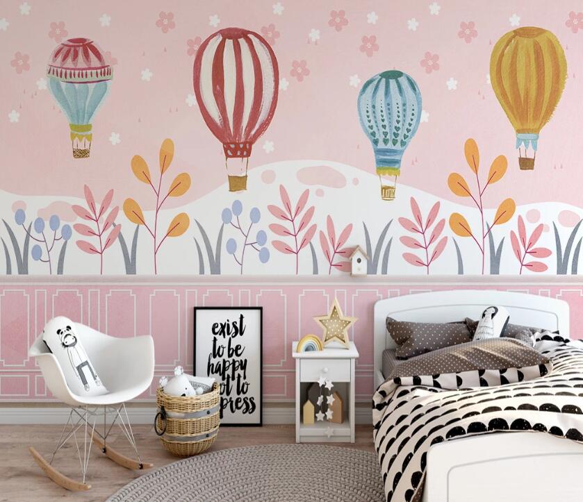 3D Cute And Funny Hot Air Balloon 2570 Wall Murals