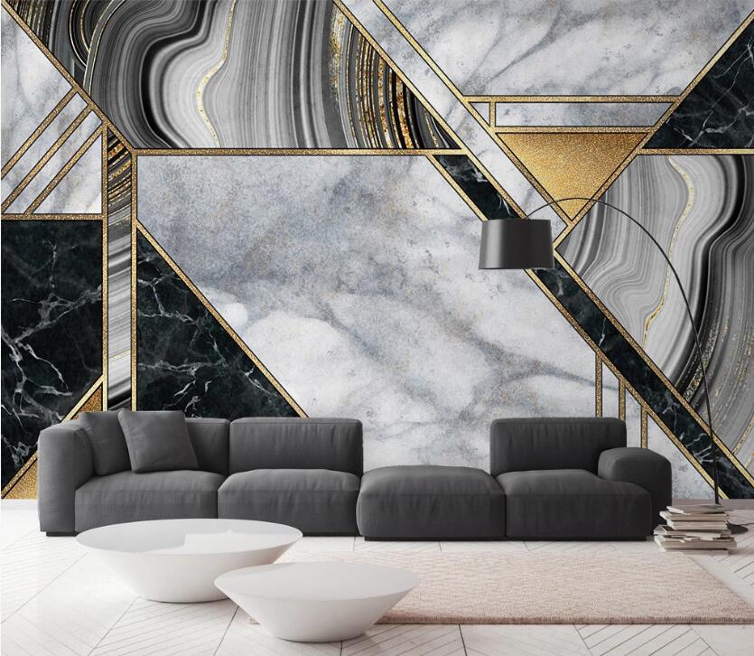 3D White Gray Flowing Texture 2560 Wall Murals