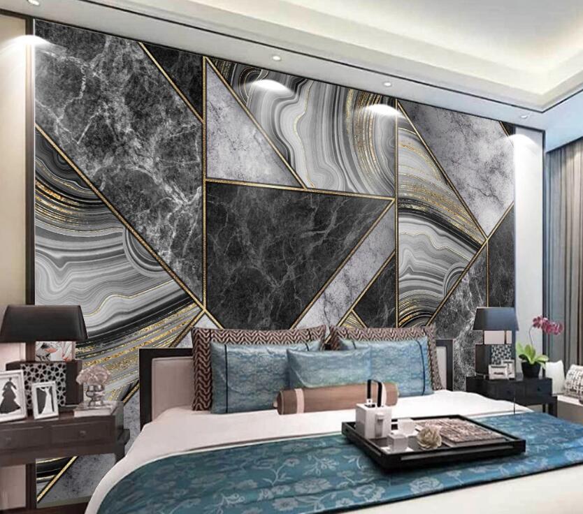 3D Grey And Black Texture Interlaced 2559 Wall Murals