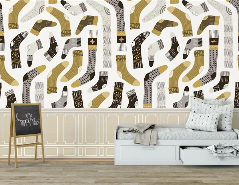 3D Creative Cute Socks 2519 Wall Murals