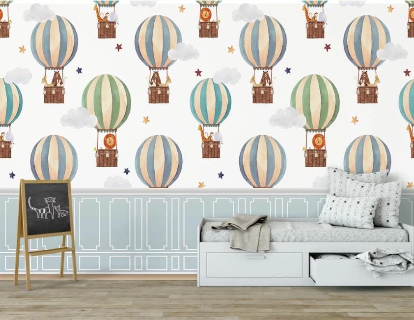 3D Lively And Elegant Hot Air Balloon 2510 Wall Murals