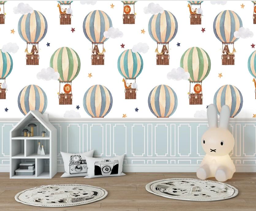 3D Lively And Elegant Hot Air Balloon 2510 Wall Murals