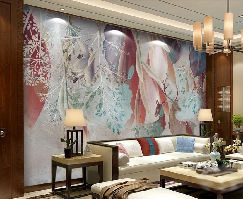 3D Colorful Cascading Flowers 2507 Wall Murals