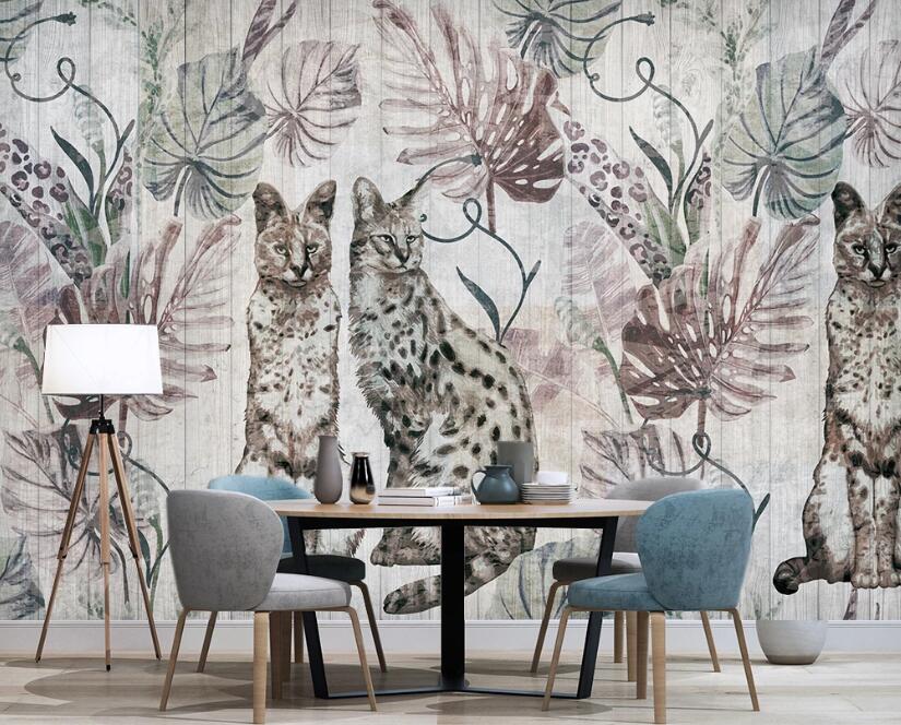 3D Bizarre Different Cats 2467 Wall Murals
