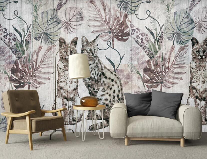 3D Bizarre Different Cats 2467 Wall Murals