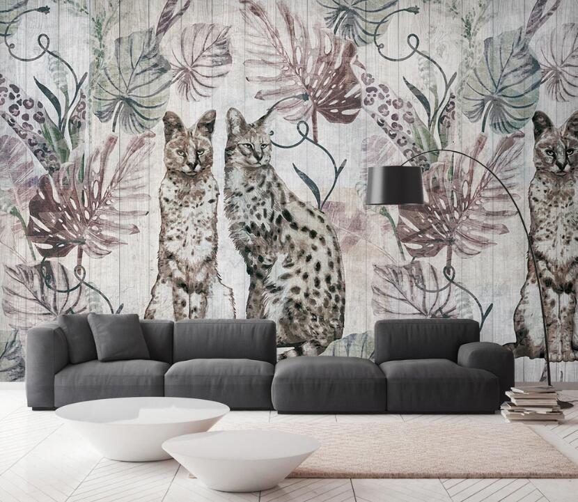 3D Bizarre Different Cats 2467 Wall Murals