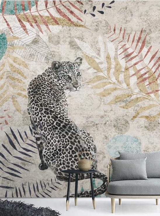 3D Melancholy Leopard 2609 Wall Murals