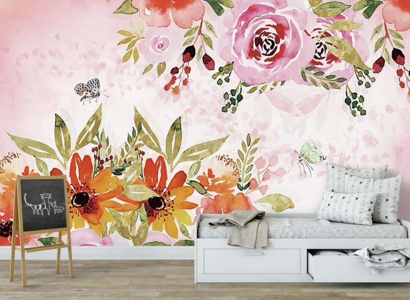 3D Vibrant Flowers Of Spring 2453 Wall Murals