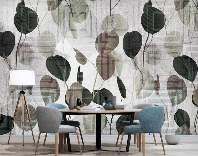 3D Full-bodied Senior Leaves 2442 Wall Murals