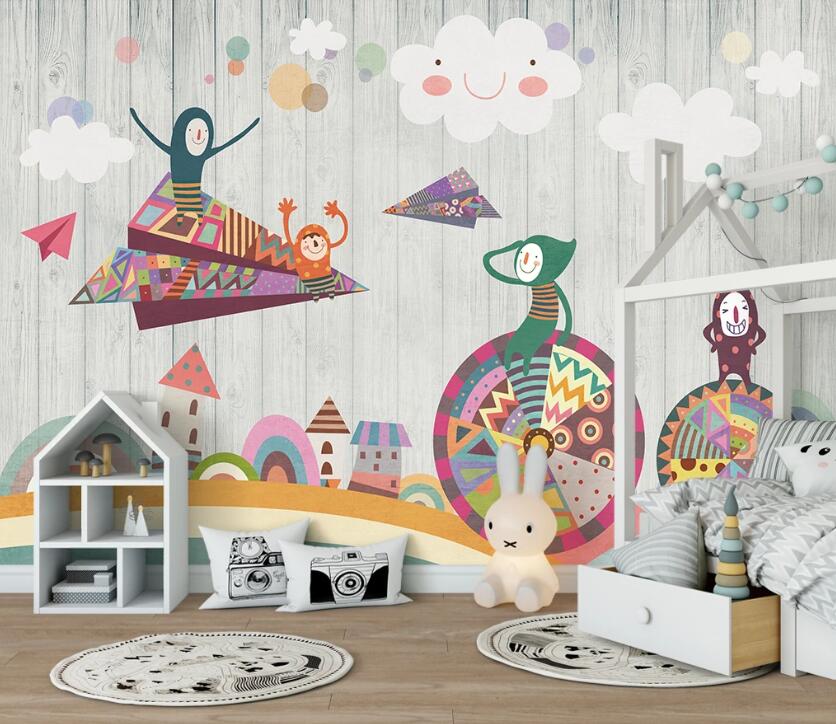 3D Colorful Fairy Tale World 2402 Wall Murals