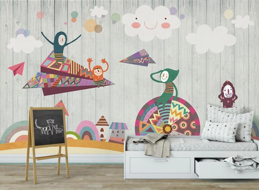 3D Colorful Fairy Tale World 2402 Wall Murals