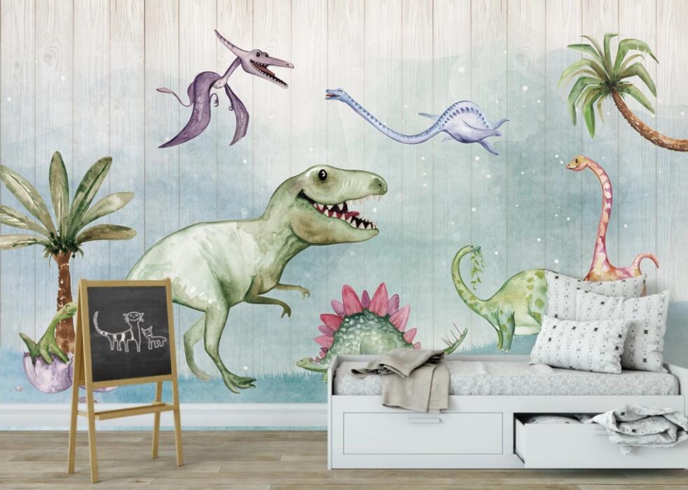 3D Fairy Dinosaurs 2373 Wall Murals