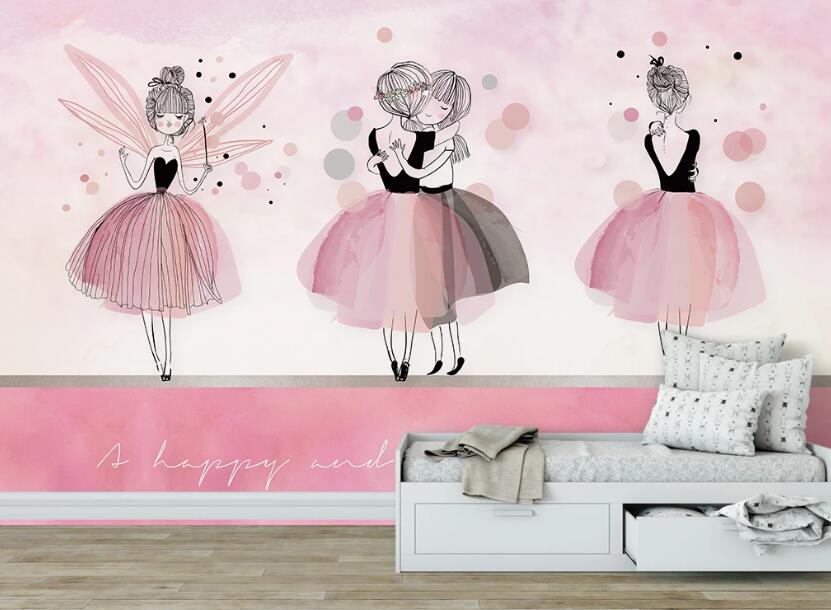 3D Dancing Girls 1124 Wall Murals