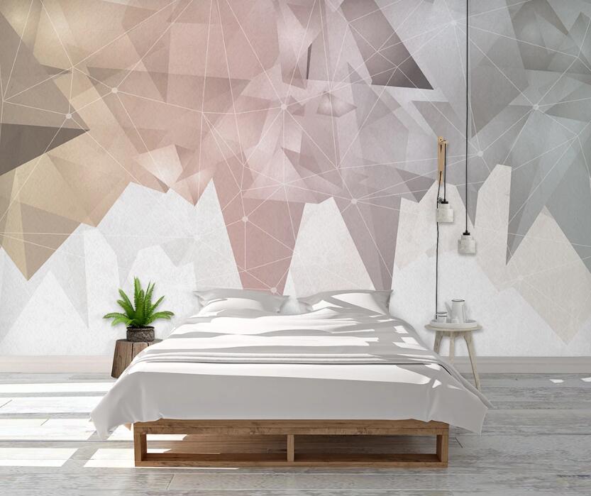 3D Color Rhombus 1087 Wall Murals