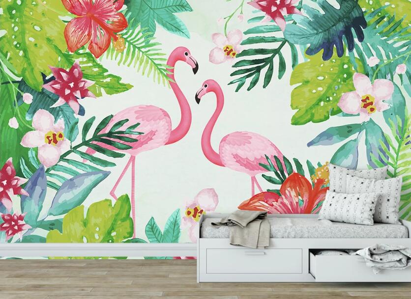 3D Dreamland Flamingos 1082 Wall Murals