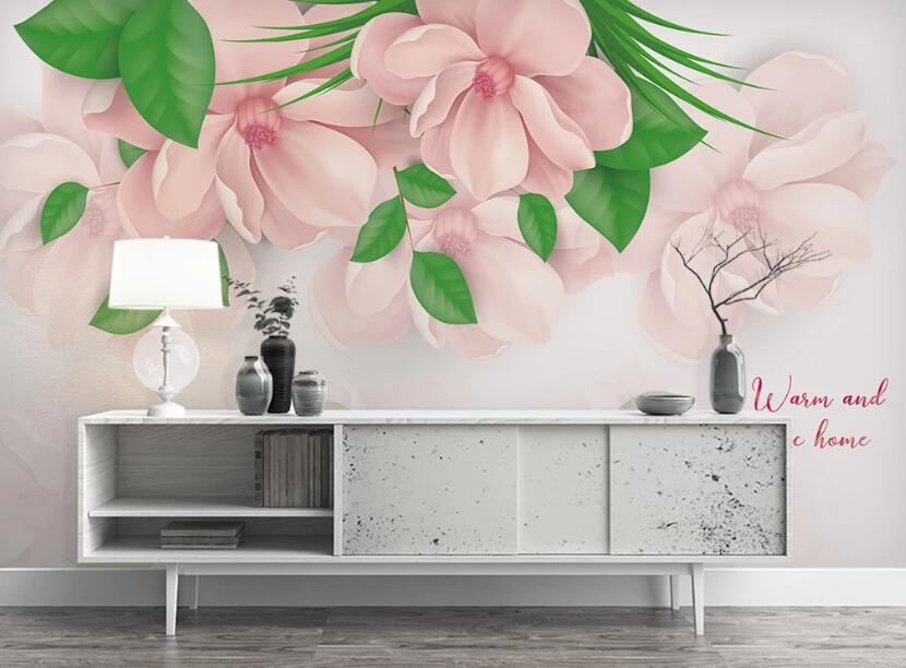 3D Midsummer Flowers 1077 Wall Murals