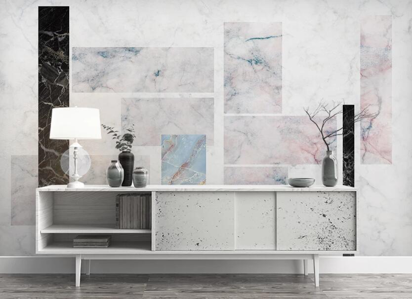 3D Strip Marble Splicing 1053 Wall Murals