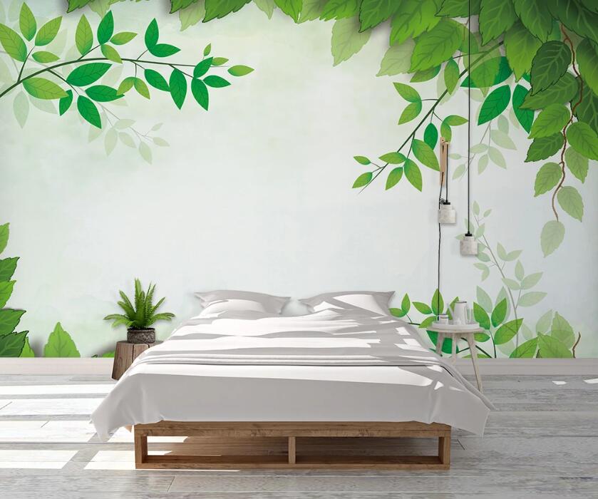3D Summer Leaves 1015 Wall Murals