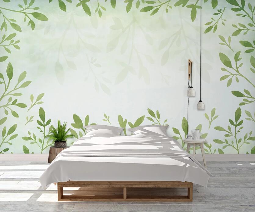 3D Circle Leaves 1012 Wall Murals