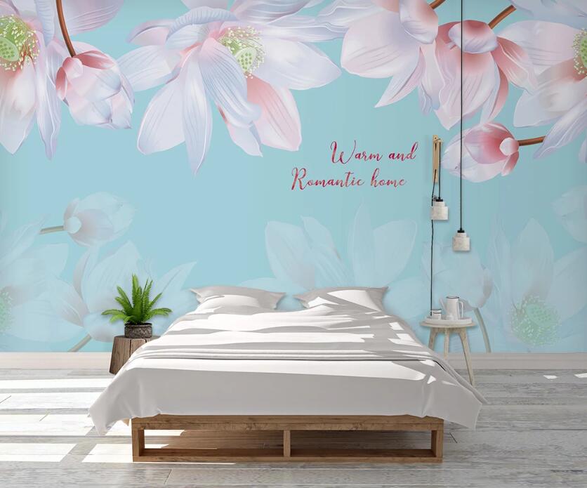 3D Warm Flowers 1004 Wall Murals