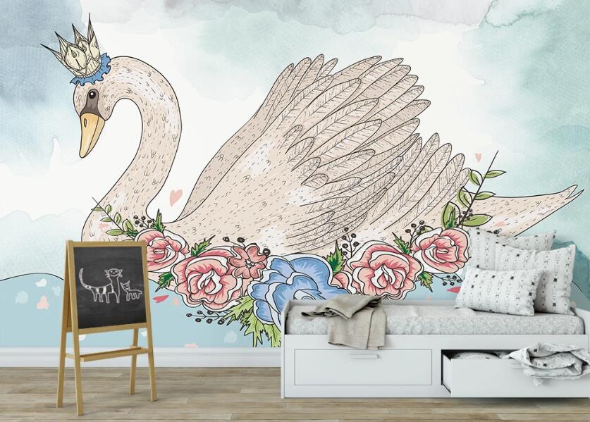 3D Swan Queen 975 Wall Murals