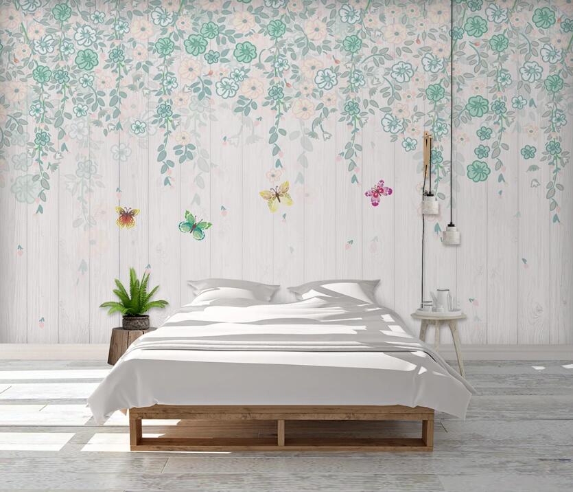 3D Four Color Butterflies 702 Wall Murals