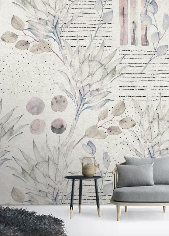 3D Plain Branches And Leaves 1057 Wall Murals