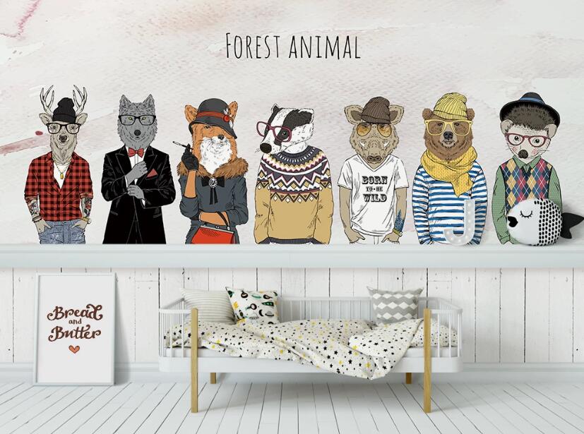 3D Animal Clothing Fashion 948 Wall Murals