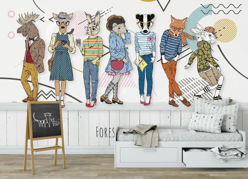 3D Animal Fashion 947 Wall Murals