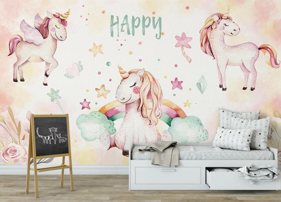 3D Innocent Ponies 926 Wall Murals