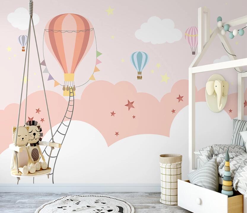 3D Pink Dreamy Cloud 1152 Wall Murals