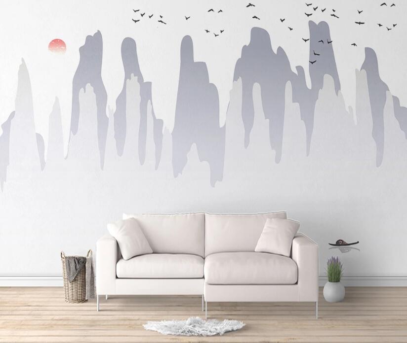 3D Ink Painting 1148 Wall Murals