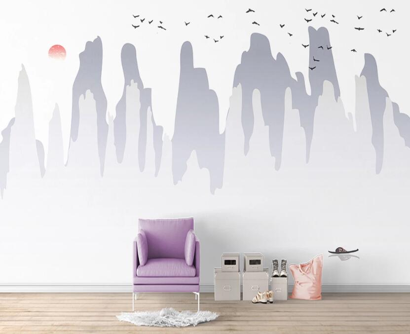 3D Ink Painting 1148 Wall Murals