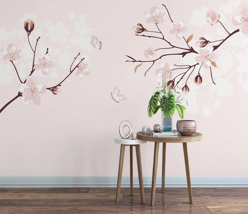 3D Literary And Romantic Flowers 1130 Wall Murals