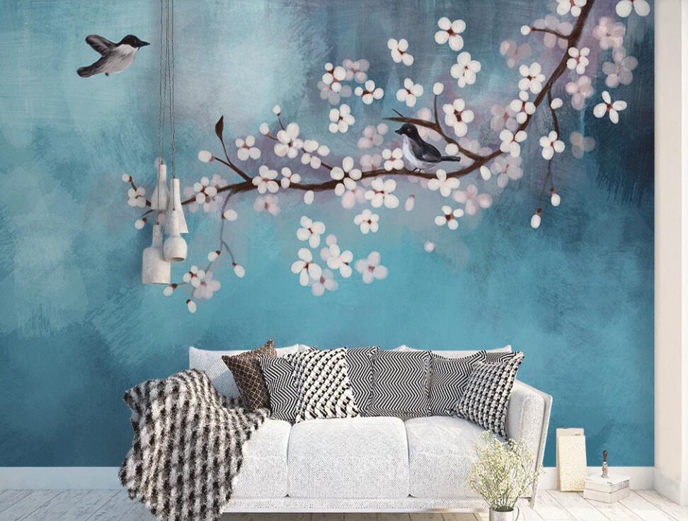 3D Peach Blossom 937 Wall Murals