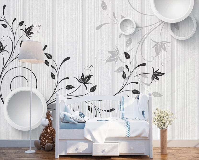 3D Black And White Handover 935 Wall Murals