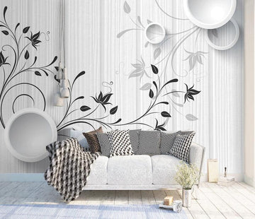 3D Black And White Handover 935 Wall Murals